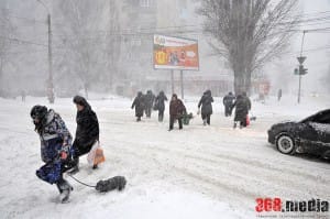 Одесса, одесситы и снежная вьюга (фото)  