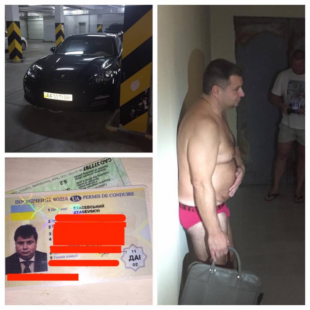 Пьяный помощник нардепа от «БПП»  разделся до трусов и дрался с патрульными (видео)