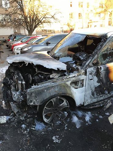 В Одессе депутату «Оппозиционного блока» сожгли «забытый» Range Rover