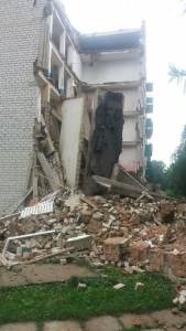 В Житомирской области обрушилось общежитие аграрного техникума  