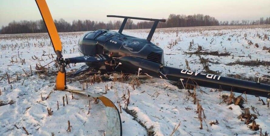 В районе Борисполя упал вертолет