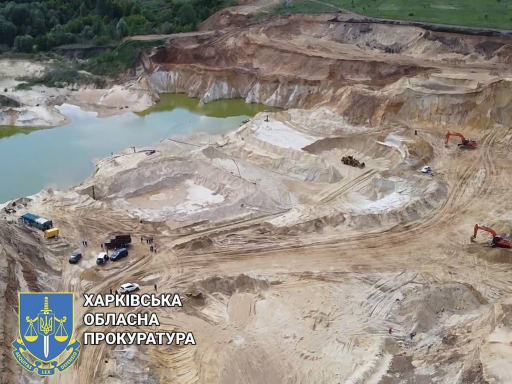 В Харьковской области бизнесмены незаконно добыли песка на 1 млрд гривен