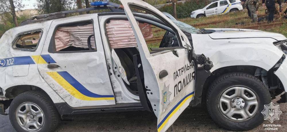 В Запоріжжі під час обстрілу постраждало четверо патрульних  