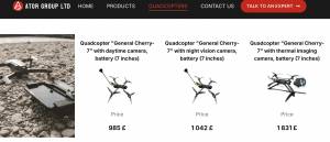 Українські дрони "Генерал Черешня" продають за кордон через британську фірму  