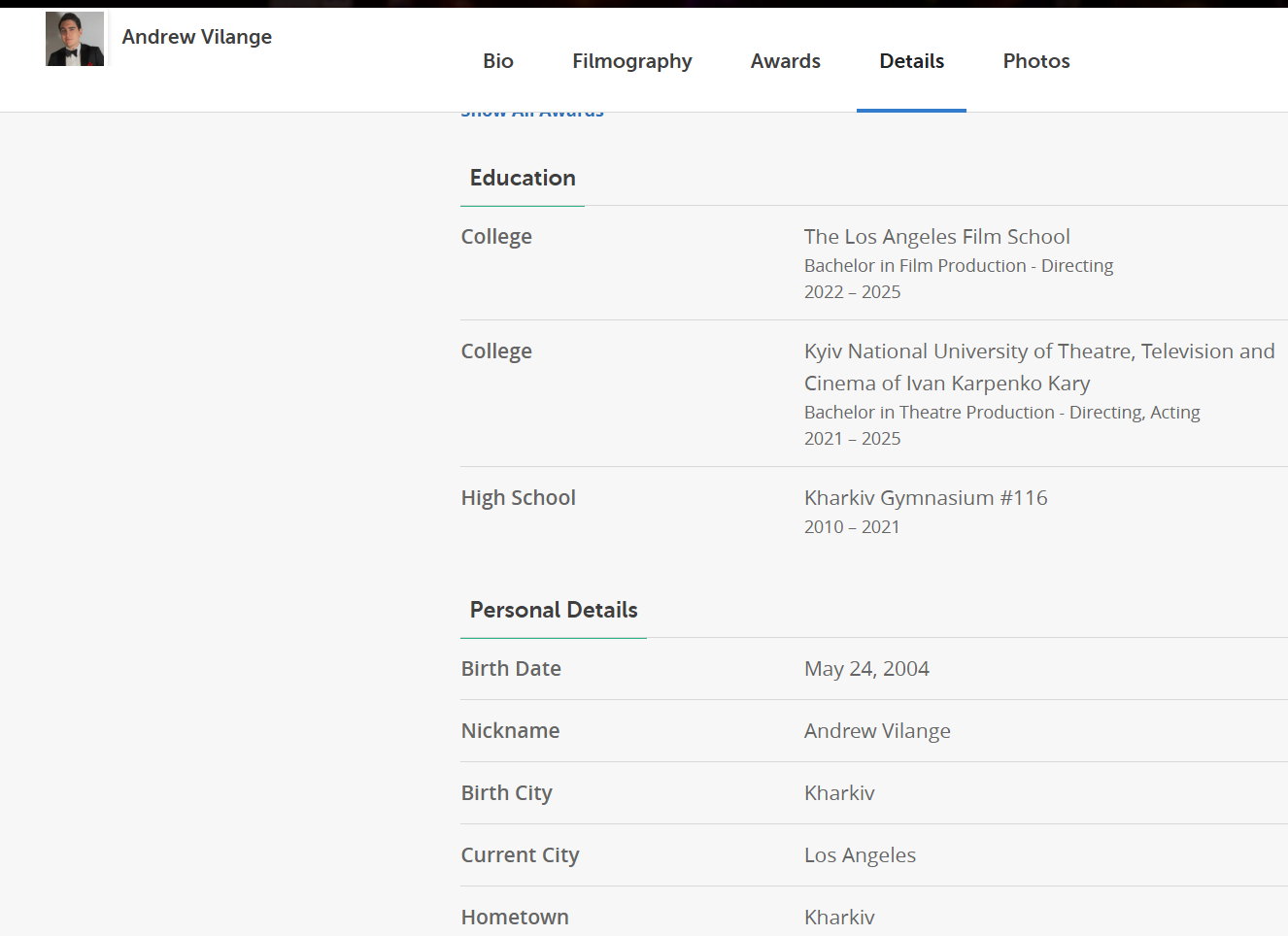 Син нардепа Веніславського замість захисту Батьківщини вирішив залишитися в Голлівуді  